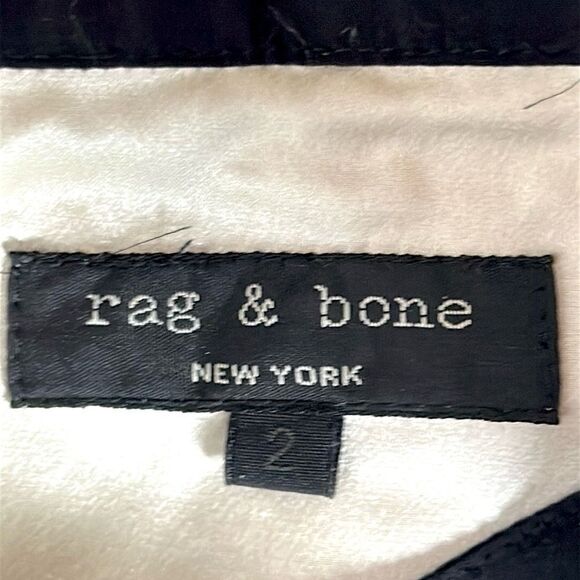 Rag & Bone Silk Layered Top Sleeveless Black Ivory Adjustable Strap Excellent 2 - Picture 11 of 13